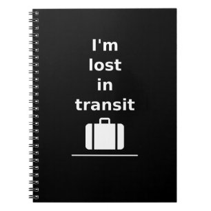 Cuaderno Estoy perdido en la maleta de viajes en tránsito M