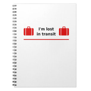 Cuaderno Estoy perdido en tránsito doble maleta de color cl