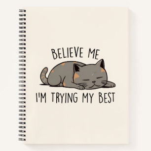 Cuaderno Estoy probando mi mejor gato lindo