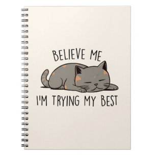 Cuaderno Estoy probando mi mejor gato lindo