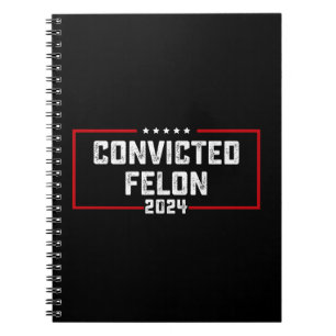 Cuaderno Estoy votando por el delincuente convicto Pro Trum