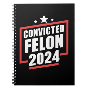 Cuaderno Estoy votando por el delincuente convicto Trump 20