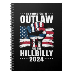 Cuaderno Estoy votando por el forajido y el paleto 2024 EE.
