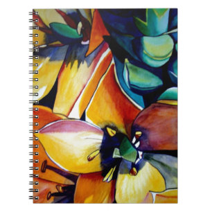 Cuaderno Estrella Amarilla de Belén flor acuarela arte