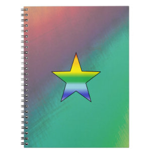 Cuaderno Estrella arco iris