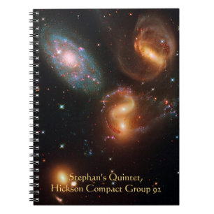 Cuaderno Estrella de galaxia Stephans Quintet