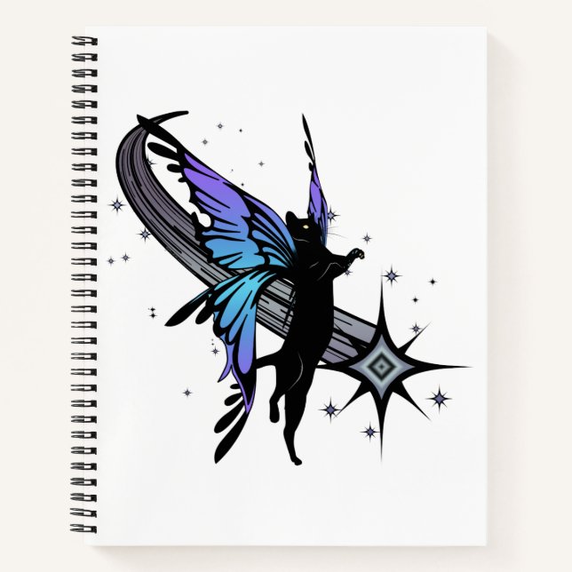 Cuaderno Estrella de gato cósmico (Anverso)
