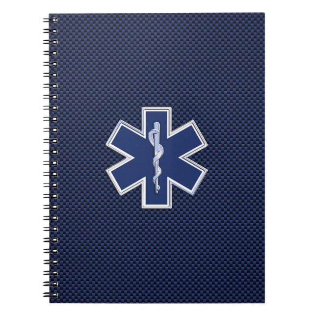 Cuaderno Estrella de la vida Servicios médicos de emergenci (Frente)