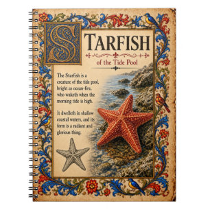 Cuaderno Estrella de mar, Arte de Bestiario Medieval