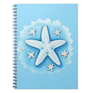 Cuaderno Estrella de mar en azul