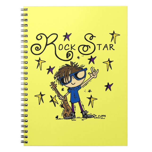 Cuaderno Estrella de rock de Brunette (Frente)