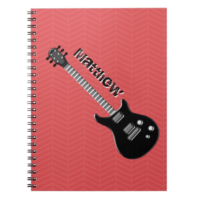 Cuaderno Estrella de rock de guitarra (Frente)