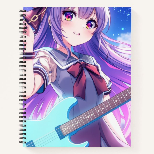Cuaderno estrella de rock de QT (Anverso)