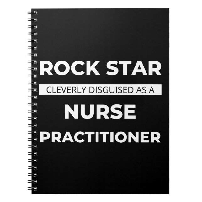 Cuaderno Estrella De Rock Disfrazada De Enfermera (Frente)