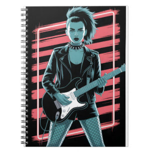 Cuaderno Estrella de Rock Rebelde: Guitarrista Femenina en 