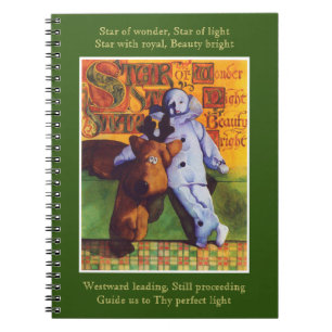 Cuaderno ESTRELLA DE WONDER 6.5x8.75 portátil espiral / ver