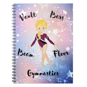 Cuaderno Estrella del gimnasio rubia, ojos verdes, letargo