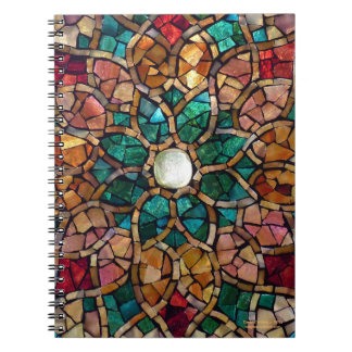 Cuaderno "estrella del mosaico del vitral del