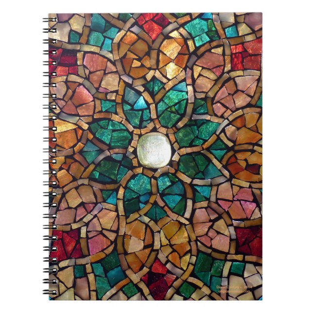Cuaderno "estrella del mosaico del vitral del (Frente)