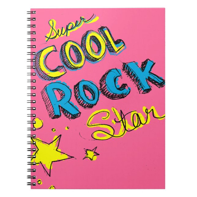 Cuaderno Estrella del rock fresca estupenda (Frente)