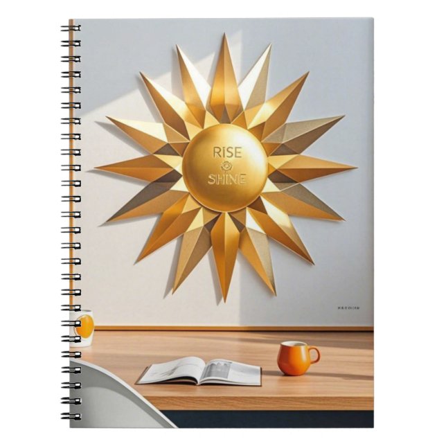 Cuaderno Estrella dorada de ascenso y brillo (Frente)