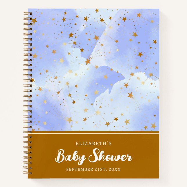 Cuaderno Estrella dorada de Lavendar | BABY SHOWER (Anverso)