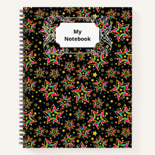 Cuaderno Estrella festiva de merry brillante