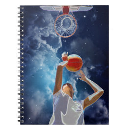 Cuaderno Estrella futurista de baloncesto