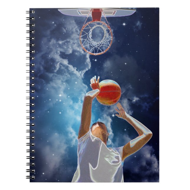 Cuaderno Estrella futurista de baloncesto (Frente)