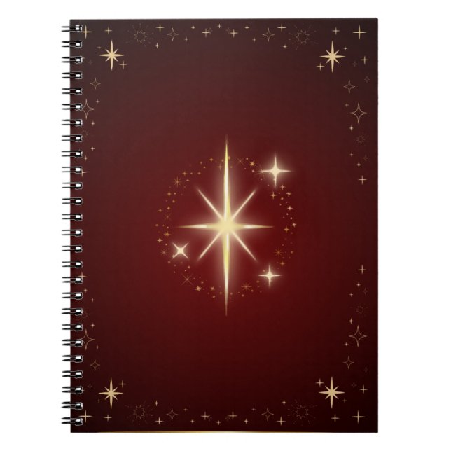 Cuaderno Estrella maroon (Frente)