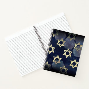 Cuaderno Estrella múltiple Happy Hanukkah de SlipperyJoe de