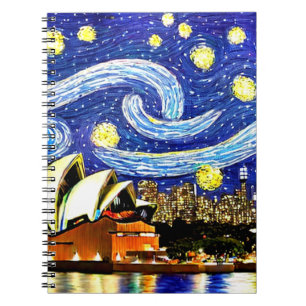 Cuaderno Estrella nocturna Sydney ópera de Australia