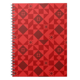 Cuaderno Estrella nórdica roja brillante