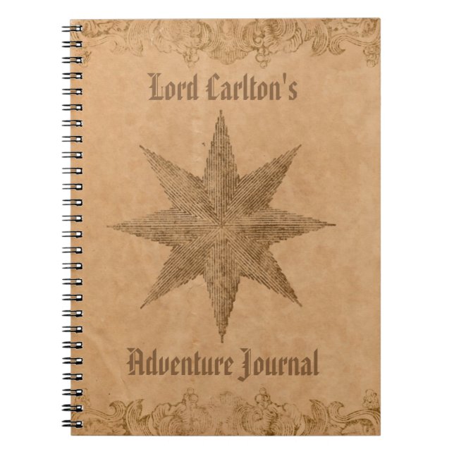 Cuaderno Estrella personalizada de Steampunk (Frente)