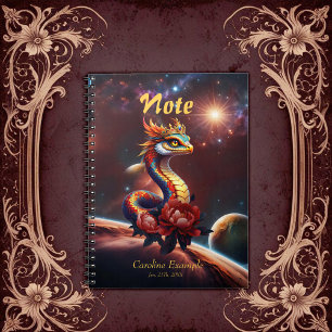 Cuaderno Estrella real serpiente del universo.
