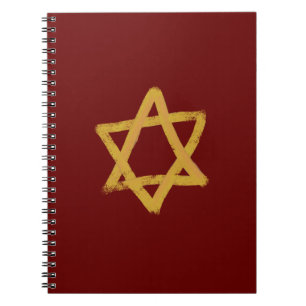 Cuaderno Estrella roja y dorada de David Notebook