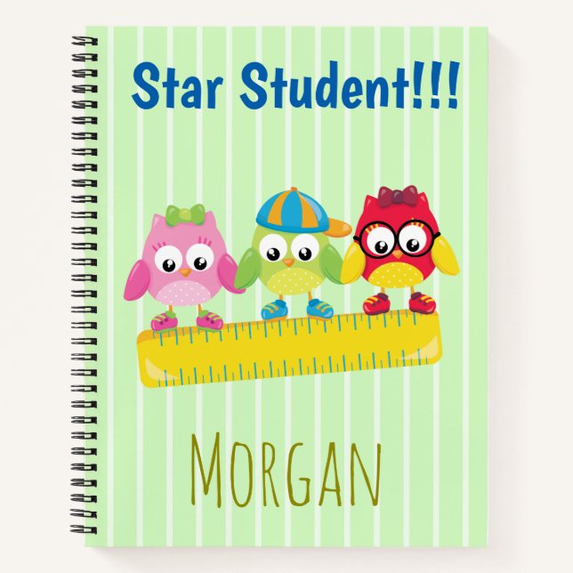 Cuaderno Estrella Student Cute Owls (Anverso)