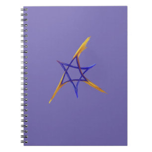 Cuaderno Estrella violeta del triángulo púrpura de David No