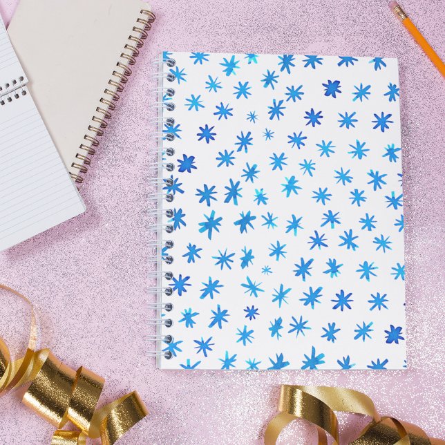 Cuaderno Estrellas acuarelas - azul (Subido por el creador)