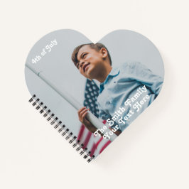 Cuaderno Estrellas antiguas tiras Personalizado de bandera 