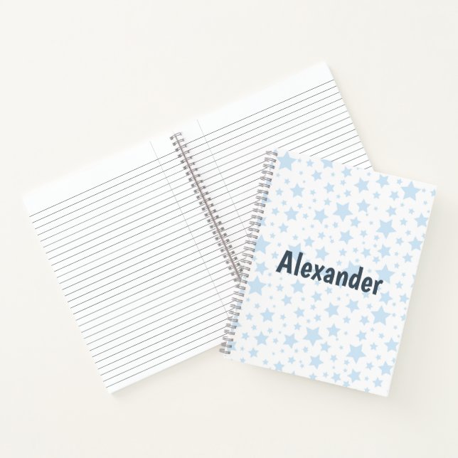 Cuaderno Estrellas Azules Modernas (Interior)