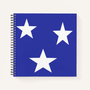 Cuaderno Estrellas blancas en azul