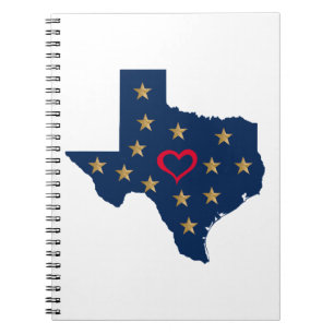 Cuaderno Estrellas brillantes y de amor en Texas
