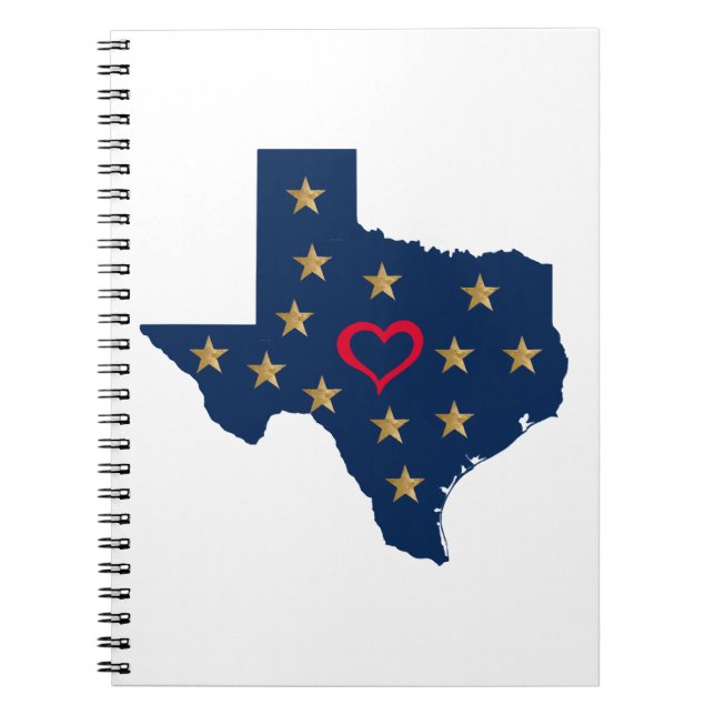 Cuaderno Estrellas brillantes y de amor en Texas (Frente)