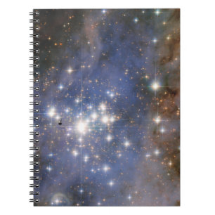Cuaderno Estrellas de diamantes en el espacio de burbujas d
