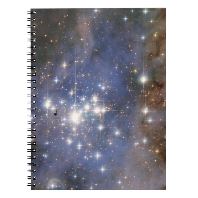 Cuaderno Estrellas de diamantes en el espacio de burbujas d (Frente)