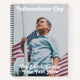 Cuaderno Estrellas de época tira a Personalizado de bandera