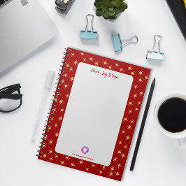 Cuaderno Estrellas de Frontera Roja, Paz Alegría y Esperanz