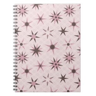Cuaderno Estrellas de Geo Rosa bonito - patrón.