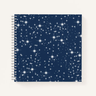 Cuaderno Estrellas de guijarros en azul marino